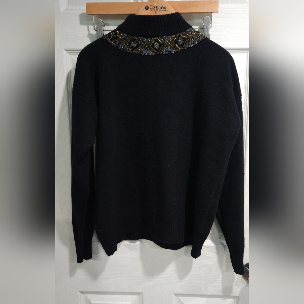 Vintage Beaded Turtleneck